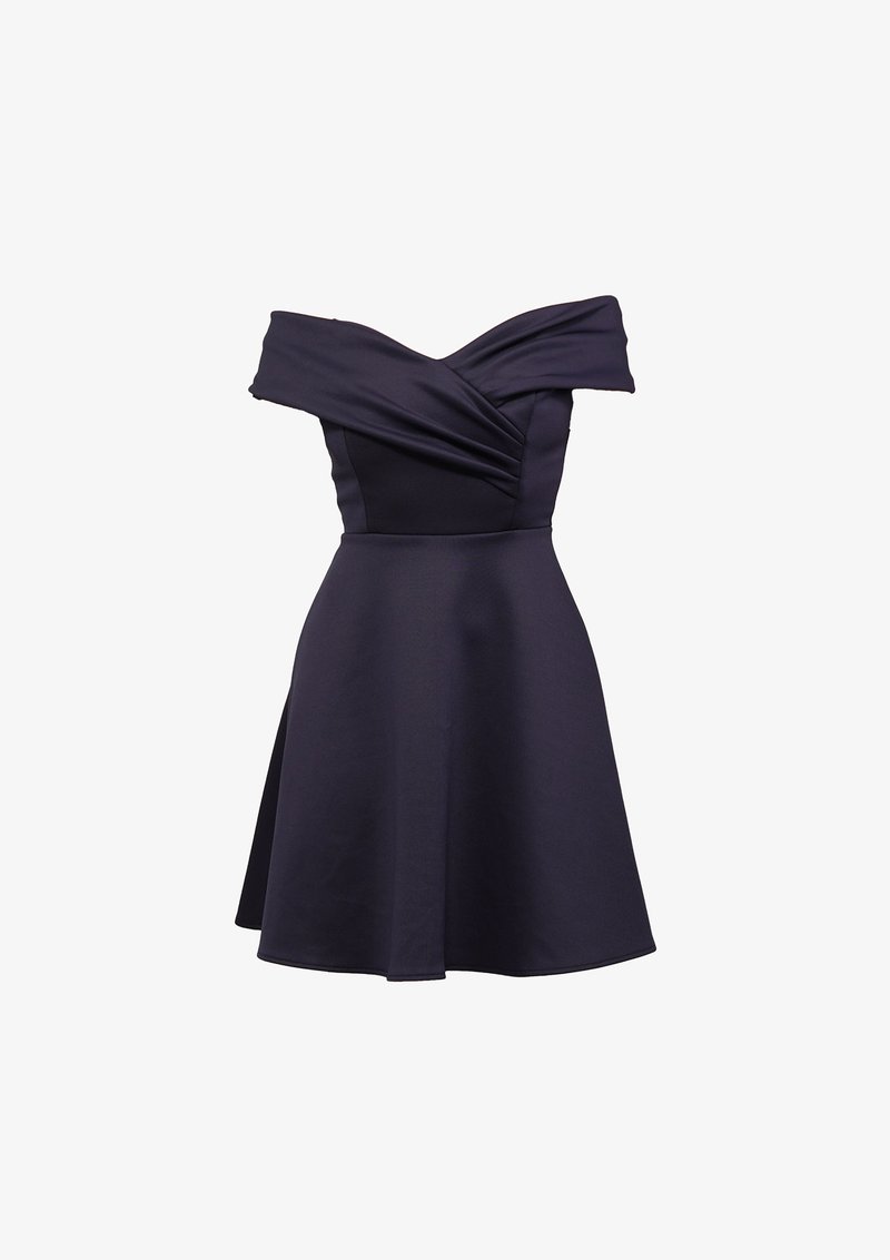 WAL G PETITE AMBER OFF SHOULDER SKATER - Cocktail dress / Party dress - navy blue/dark blue - Zalando.ie WAL G PETITE AMBER OFF SHOULDER SKATER - Cocktail dress / Party dress - navy blue/dark blue - Zalando.ie