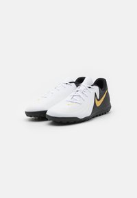 Nike Performance PHANTOM GX 2 CLUB - Scarpe da calcio per terreni sintetici - white/black/metallic gold coin