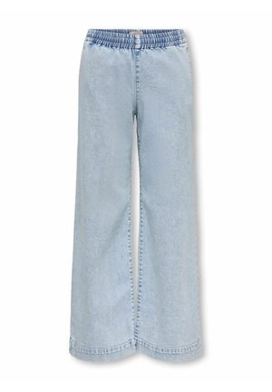 ONLY GIRLS JEANS MIT WEITEM BEIN KOGDEIA HOHE TAILLE WEITER BEINSCHNITT JEANS - Jeans Relaxed Fit - light blue denim