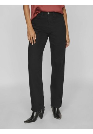 VIKELLY JAF HW - Jeans straight leg - black denim