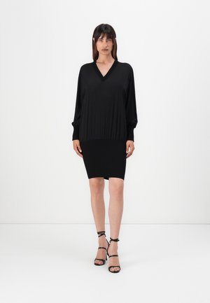 ALBICOCCA ABITO FLUIDO TECNICO - Vestito casual - nero limousine