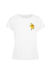 LEMON VIBE - Nyomott mintás póló - white