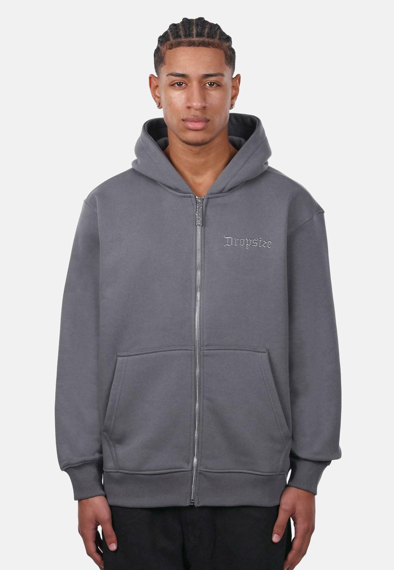 Dropsize Majica s kapuljačom i patentnim zatvaračem - steel grey