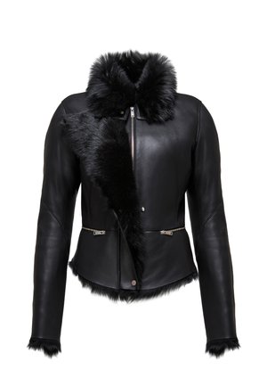 Leren jas - black