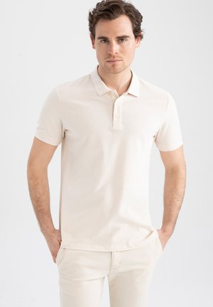 REGULAR FIT - Koszulka polo - ecru