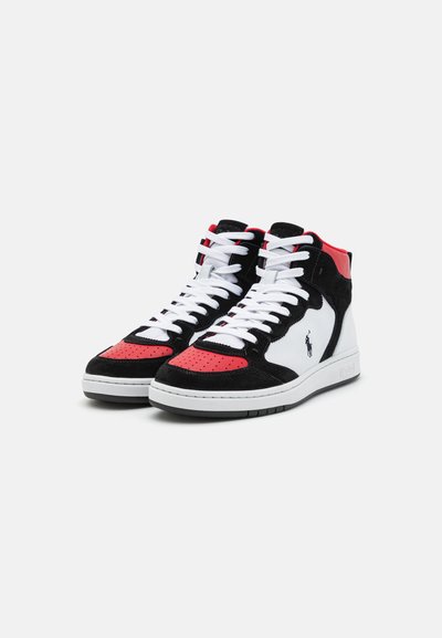 Polo Ralph Lauren UNISEX - Baskets montantes - black/red/white