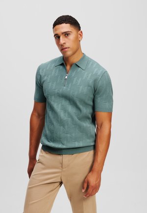 MONOGRAM ZIP-UP - Polokošeľa - slate