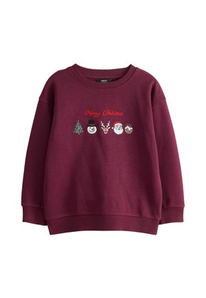 Next, CHRISTMAS CREW NECK SWEATER - Sweatshirt - burgundy red embroidery