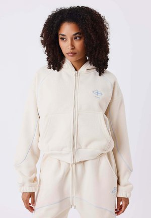 À CAPUCHE SOFT - Sudadera con cremallera - crème/camel