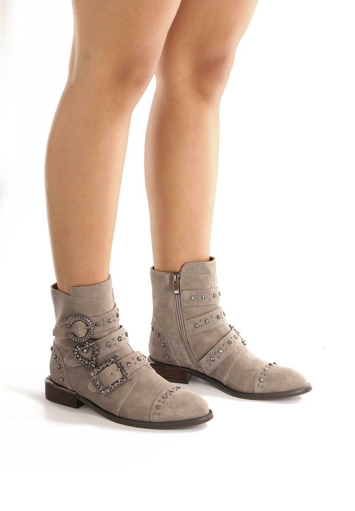 Alma en PORTIA - Botines camperos - piedra/gris Zalando.es