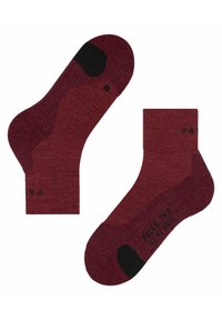 FALKE TK2 Wool Short Trekking medium cushioning - Sportsocken - scarlet