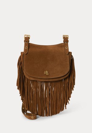 Lauren Ralph Lauren, MARCY CROSSBODY MEDIUM - Taška cez plece - light tobacco