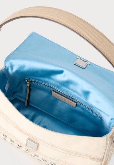 Tory Burch CHARLIE EMBELLISHED SMALL - Τσάντα χειρός - off-white