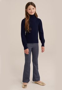 WE Fashion Tygbyxor - blue