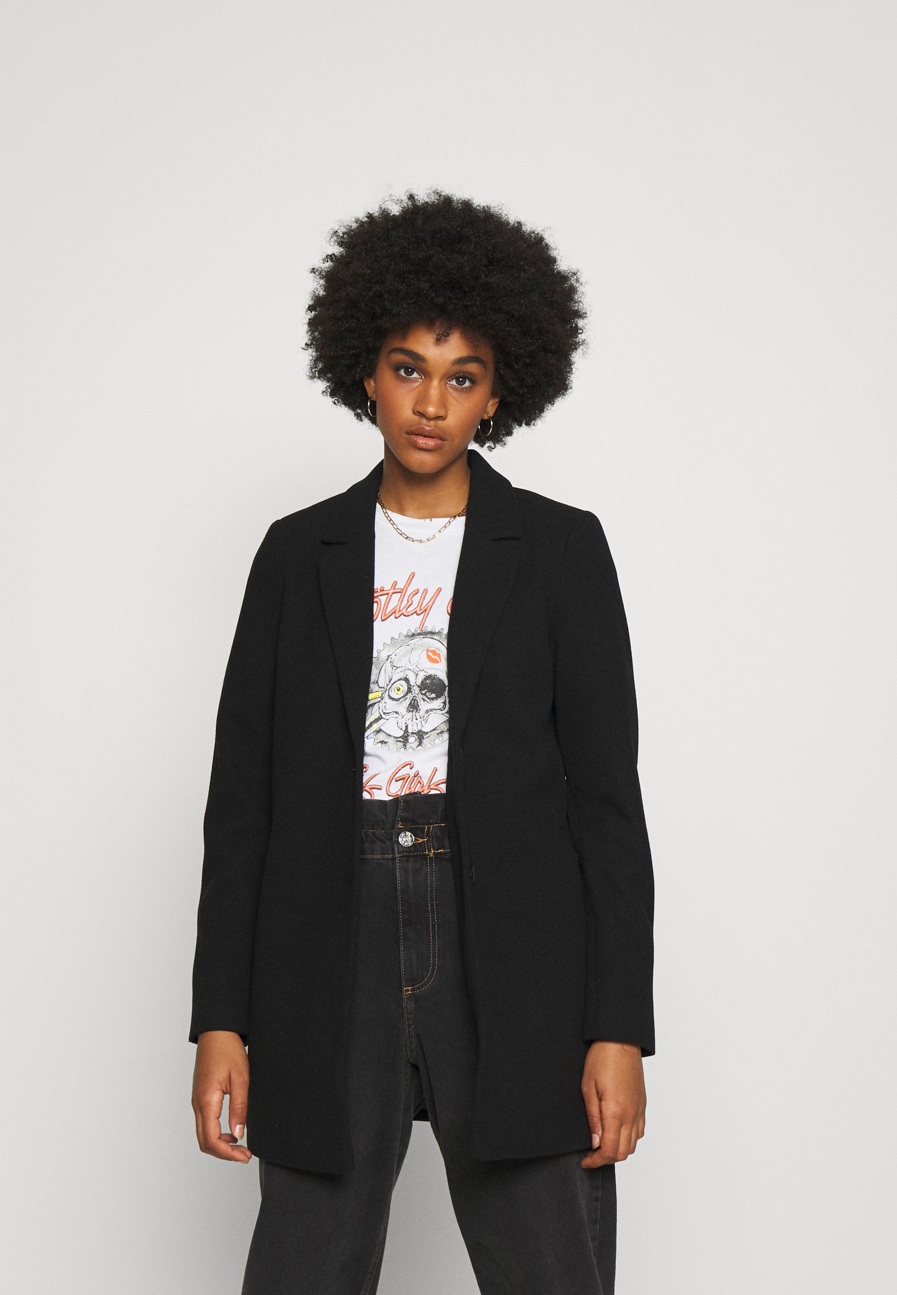 Vero Moda VMDAFNELISA JACKET - Abrigo corto - black/negro - Zalando.es