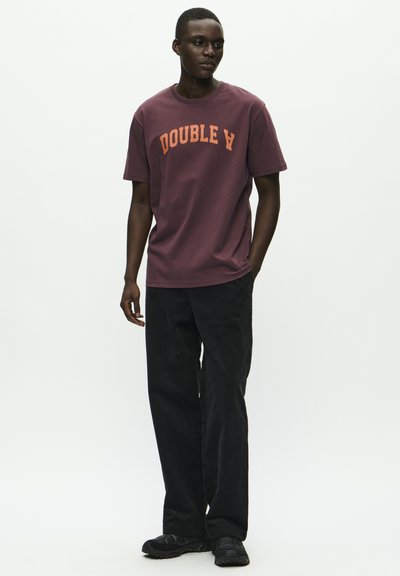 WOOD WOOD WWACE ARCH - Print T-shirt - decadent chocolate