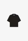 BOXY PLEATED - SHIRT 01112557 - Vapaa-ajan kauluspaita - black