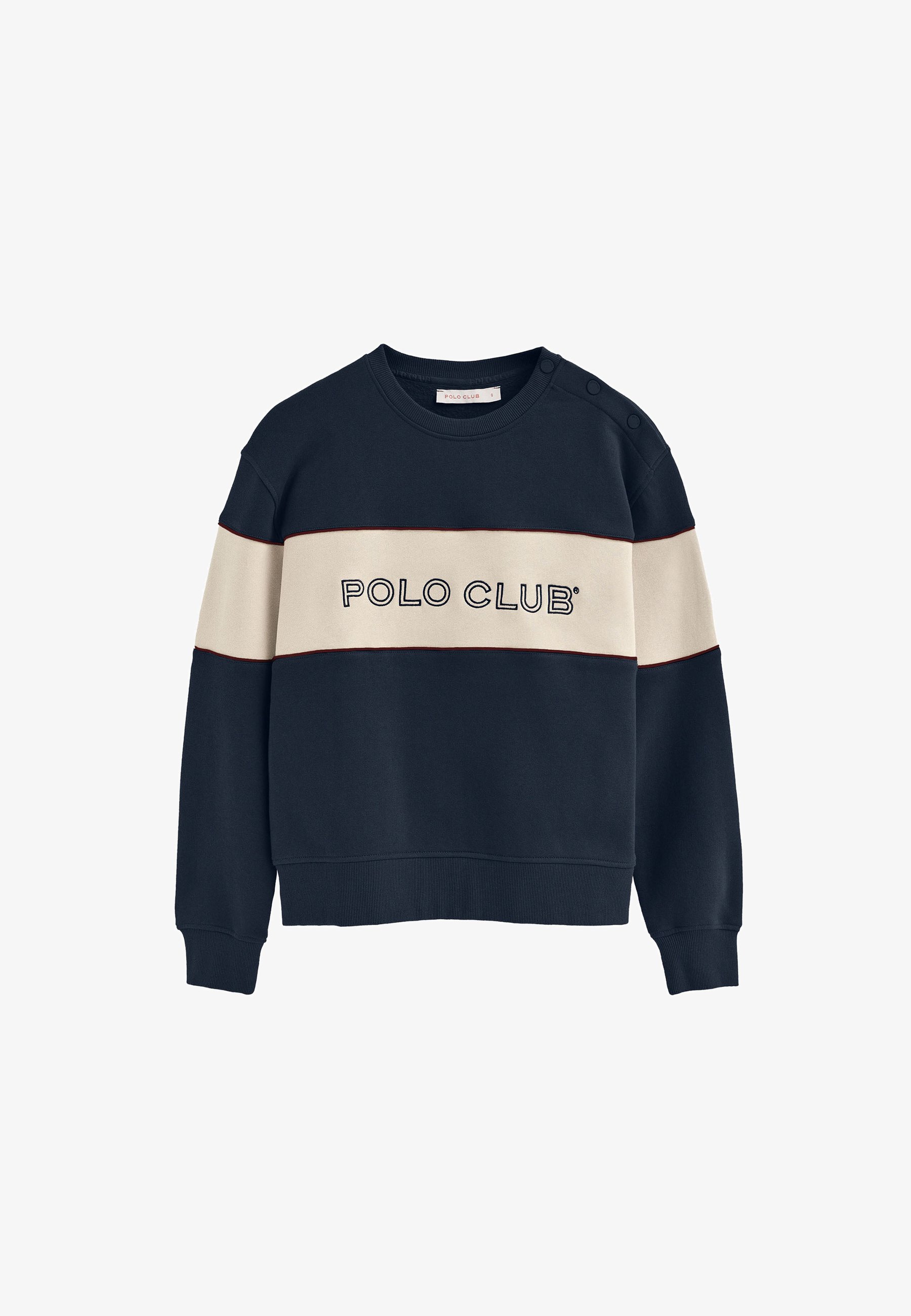Polo Club BOXY FIT CREWNECK SILVANA S Sweatshirt navy ecru