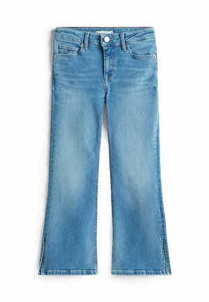 SPLIT HEM  - Flared Jeans - light used