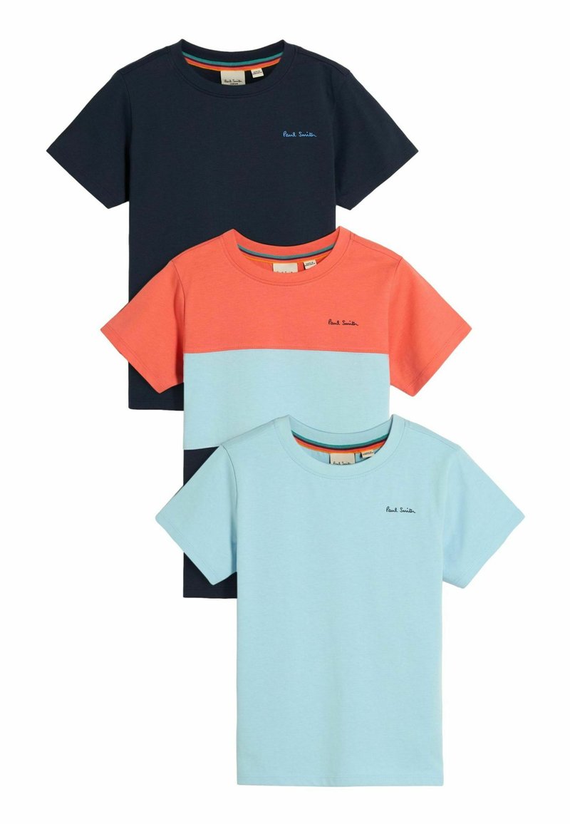 Paul Smith Junior SIGNATURE  3 PACK  - REGULAR FIT - Jednoduché tričko - blue colour block