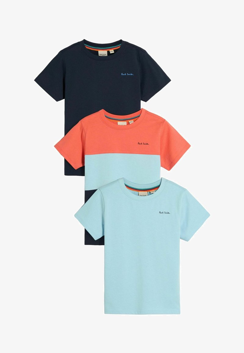 Paul Smith Junior SIGNATURE  3 PACK  - REGULAR FIT - T-shirt - bas - blue colour block