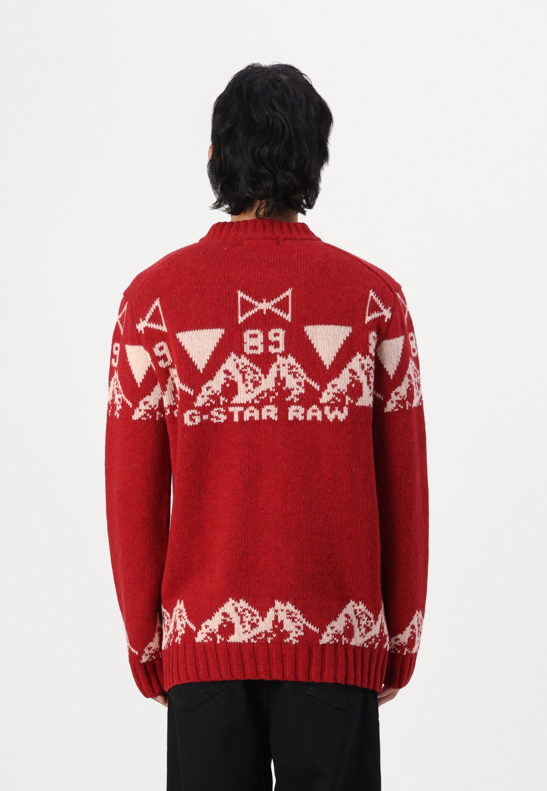 G-STAR HOLIDAY - Jumper - dry red/white bait/dark red - Zalando.co.uk