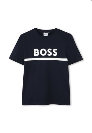 BOSS Kidswear TEE-SHIRT MANCHES COURTES - T-shirt print - bleu cargo