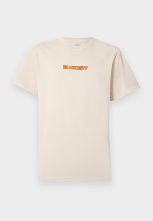 GO OUTSIDE UNISEX - Nyomott mintás póló - oat milk