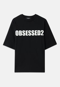 LOOSE FIT TEE - Print T-shirt - black/white