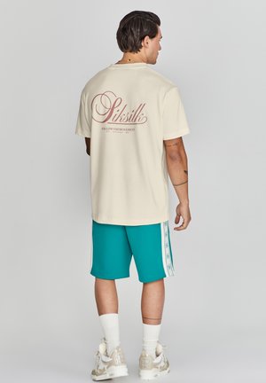 SIKSILK GRAPHIC - Triko s potiskem - ecru