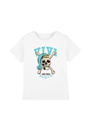 NETFLIX, ONE PIECE PRINCESS VIVI COLLEGIC SKULL UNISEX - Print T-shirt - white