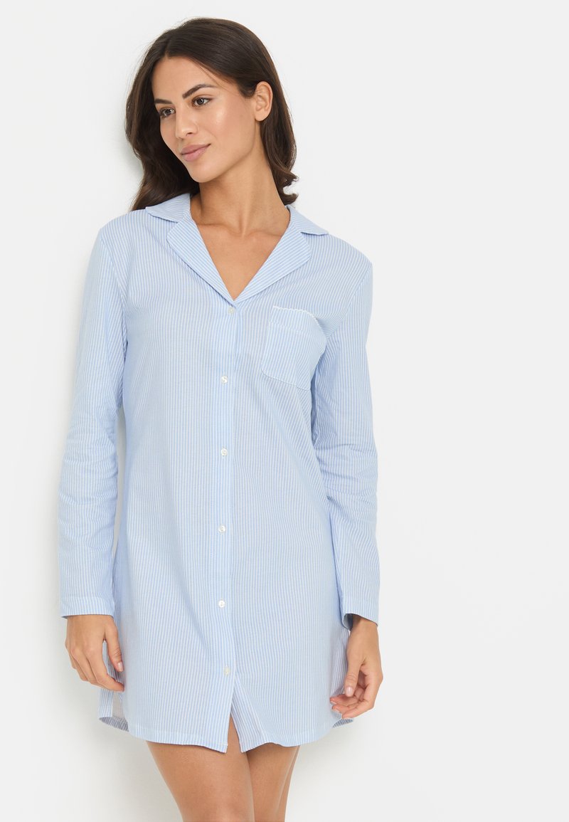 LASCANA - VIVANCE DREAMS BY LASCANA CLASSIC NIGHTDRESS - Nachtjapon - blau, Vergroten
