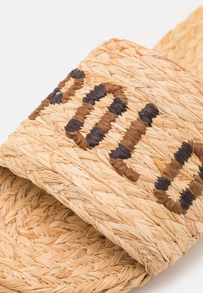 Polo Ralph Lauren SLDE - Mules - natural/hunter brown