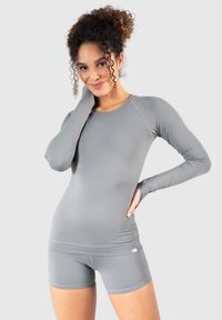 Smilodox LONGSLEEVE LORIE - Langærmet T-shirt - dunkelgrau