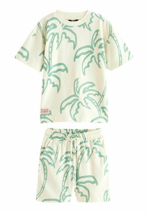 Next GRAPHIC AND SET - Shorts - ecru palm