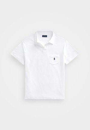 CUSTOM FIT TERRY POLO SHIRT - Polo shirt - white