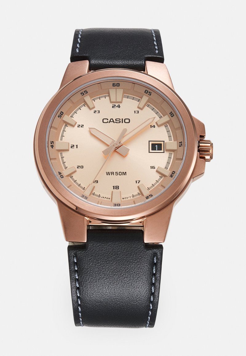Casio UNISEX - Watch - rose gold-coloured/black/rose gold-coloured ...