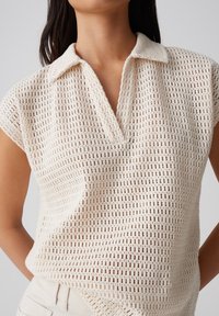 OPUS REGULAR FIT CROCHET - Polo - natural glaze