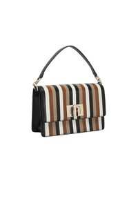 Furla Schoudertas - greige nero talco cognac