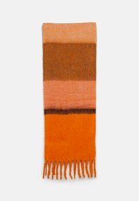 Foulard Becksöndergaard Orange Clair Et Blanc - Style D'affaires Et Décontracté - Occasion Très Bon état
