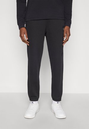 ICONS ELASTIC CUFF PANTS LARGE LOGO - Tréningruha alsók - black