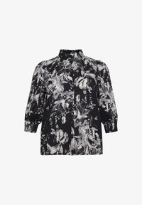 Selezionato, black white painted flower