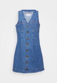 SLEEVELESS TRUCKER POCKET DRESS - Džinsa auduma kleita - delaware