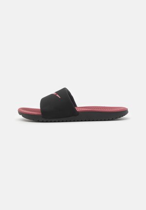 KAWA SLIDE UNISEX - Pool slides - black/team red
