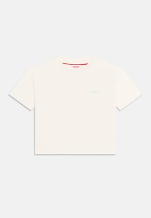 HUGO Kids, SHORT SLEEVES - Tričko s potlačou - off-white