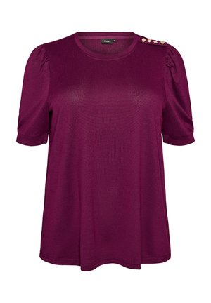 Zizzi, ZIZZI - Μπλουζάκι με στάμπα - dunkles bordeaux