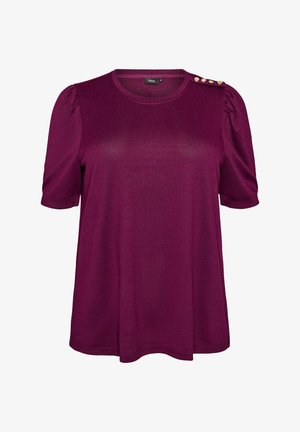 Zizzi, ZIZZI - Μπλουζάκι με στάμπα - dunkles bordeaux