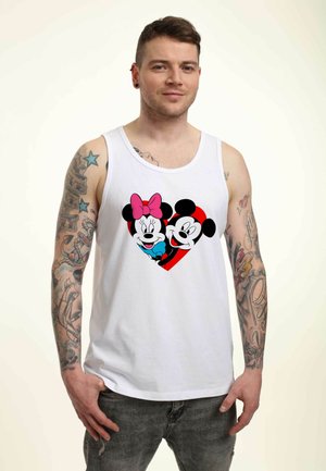 MICKEY MOUSE MICKEY MINNIE HEART  - Top - white