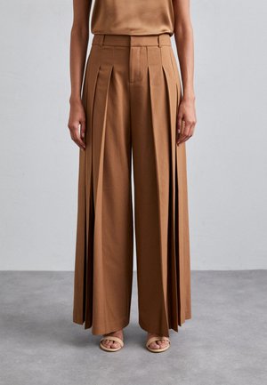 Alice + Olivia SIMON WIDE LEG TROUSER - Kelnės - camel