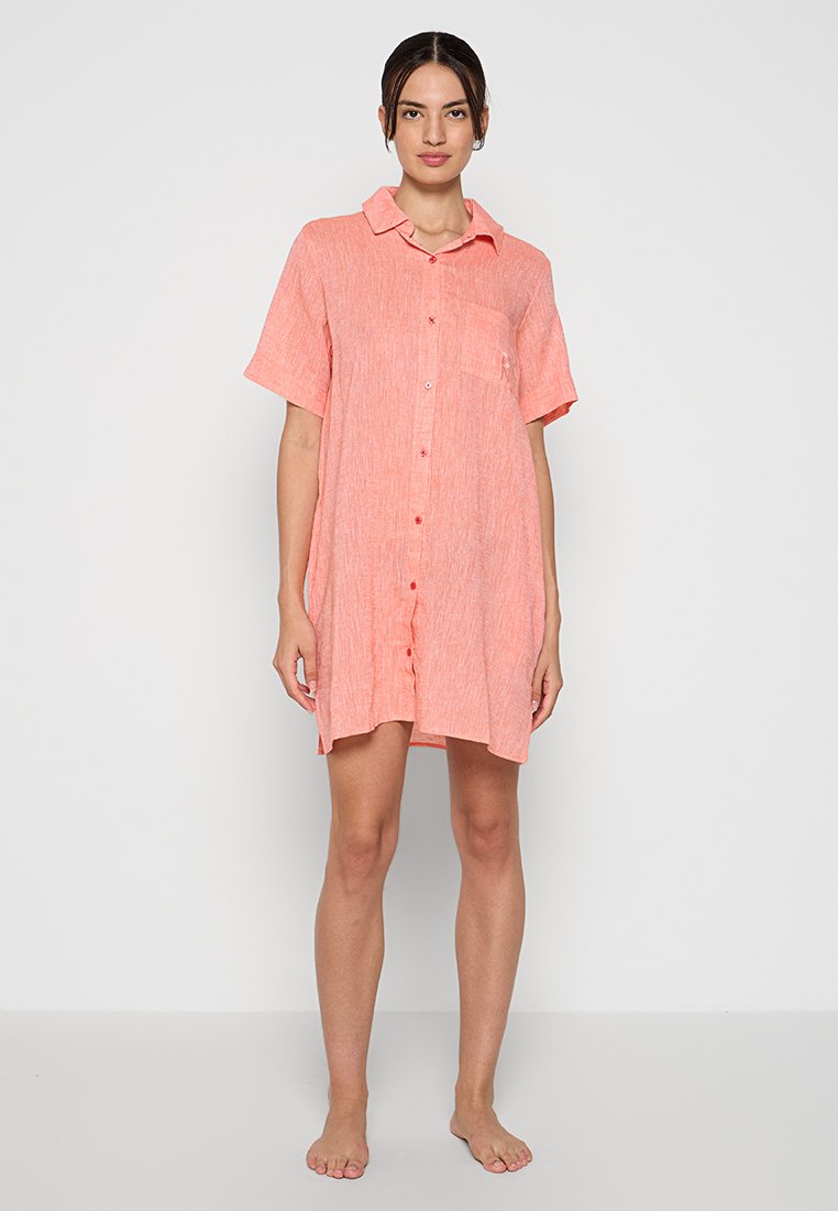 DKNY Loungewear Nachtjapon koraalrood